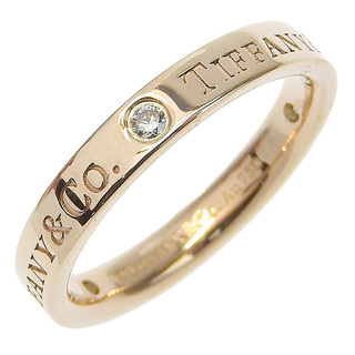 ティファニー(Tiffany & Co.)の【TIFFANY&Co.】ティファニー K18ピンクゴールド×ダイヤモンド 9号 約3.3g レディース リング・指輪(リング(指輪))