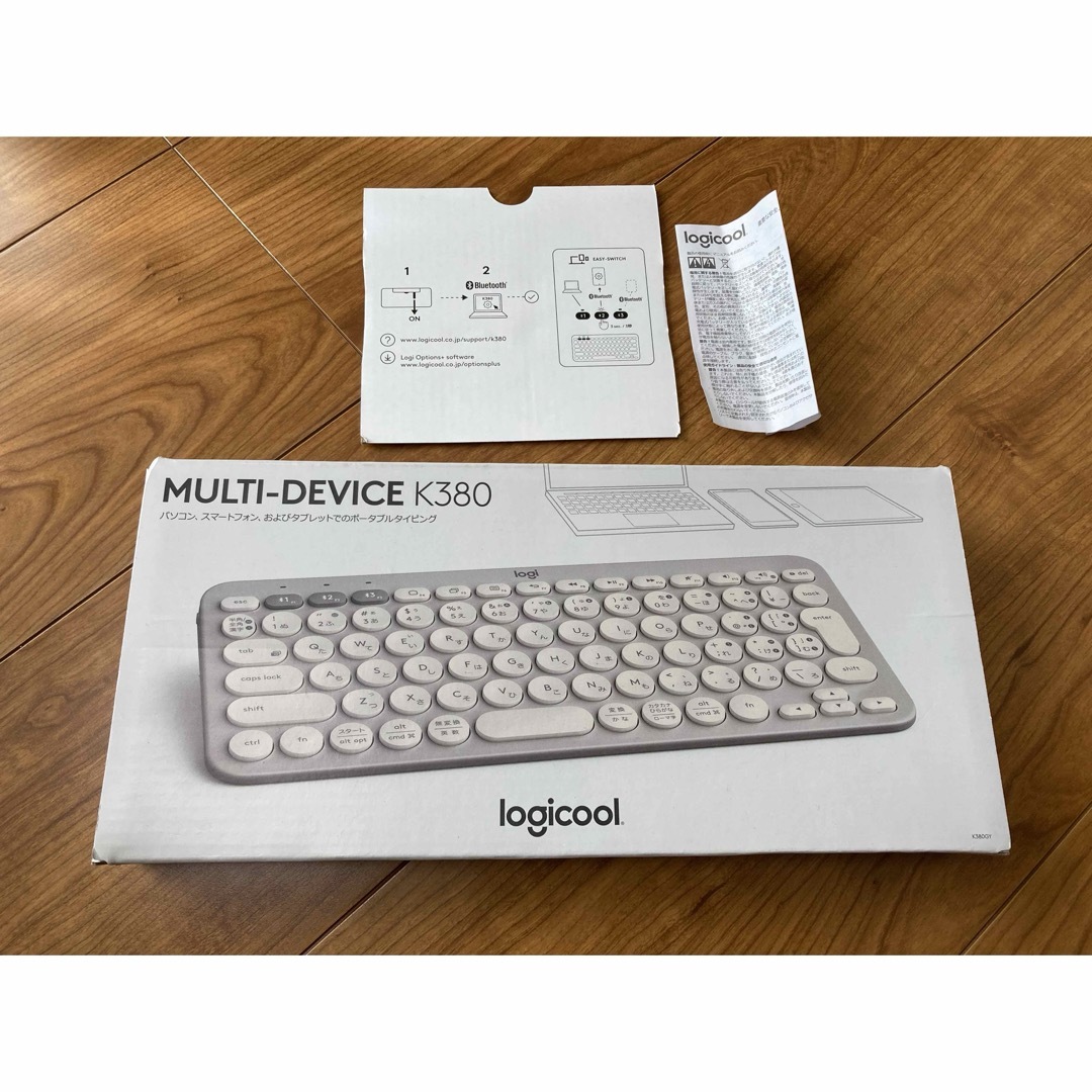 Logicool(ロジクール)のLogicool キーボードK380 グレージュ スマホ/家電/カメラのPC/タブレット(PC周辺機器)の商品写真