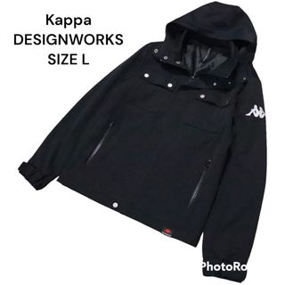 カッパ(Kappa)の【美品】Kappa DESIGNWORKS ゴルフウェア フード付き ブルゾン(ウエア)