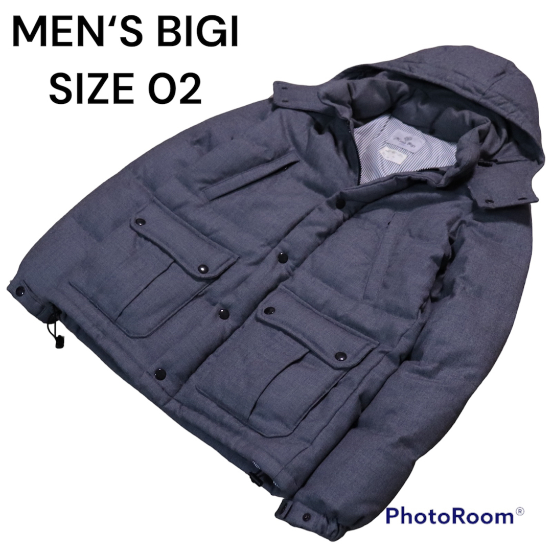 MEN'S BIGI(メンズビギ)の【美品】MEN‘S BIGI FIRST ウール100% ダウンジャケット 02 メンズのジャケット/アウター(ダウンジャケット)の商品写真