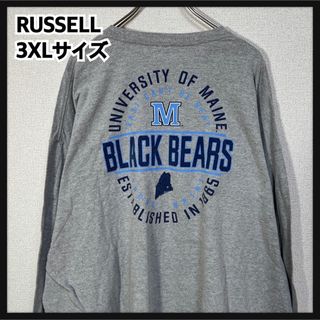 ラッセルアスレティック(Russell Athletic)の【ラッセルアスレチック】ロンTシャツ カレッジロゴ　デカロゴ　3XL グレー6(Tシャツ/カットソー(七分/長袖))