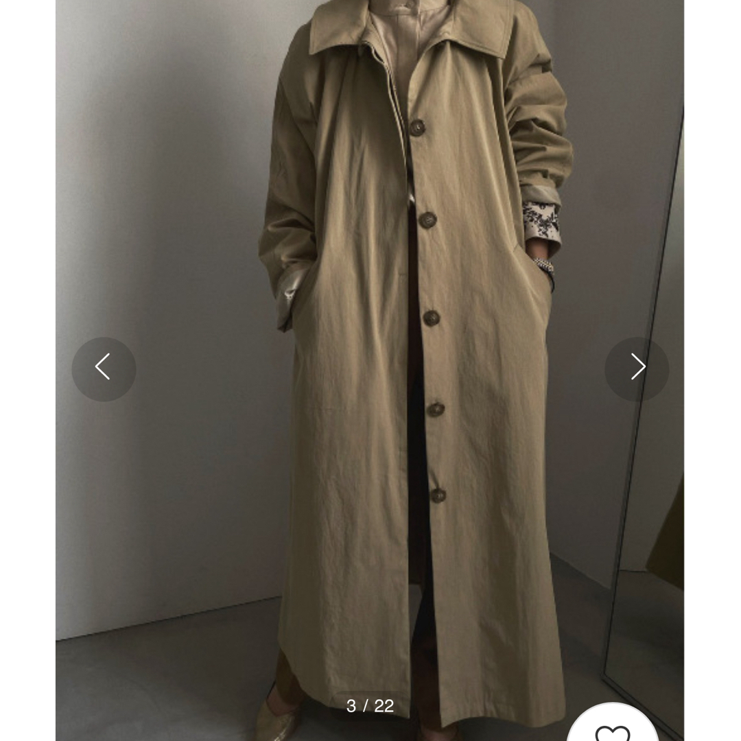 Ameri VINTAGE(アメリヴィンテージ)のEMBROIDERY COLLAR COAT レディースのジャケット/アウター(ロングコート)の商品写真