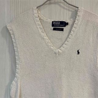 ポロラルフローレン(POLO RALPH LAUREN)のポロラルフローレン　白ベストL(ベスト/ジレ)