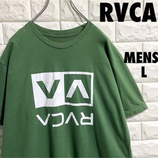 RVCA - RVCA ルーカ　半袖Tシャツ　デカロゴ　メンズLサイズ