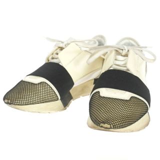 バレンシアガ(Balenciaga)のバレンシアガ Race Runner ローカットスニーカー 37 ホワイト 白(スニーカー)