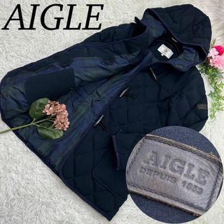 エーグル(AIGLE)のエーグル メンズ Sサイズ ダウンジャケット くるみボタン ワッペン 中綿入り(ダウンジャケット)