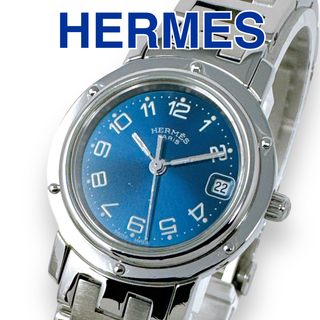 Hermes - エルメス クリッパー CL4.210 Dバックル ネイビー レディース 時計