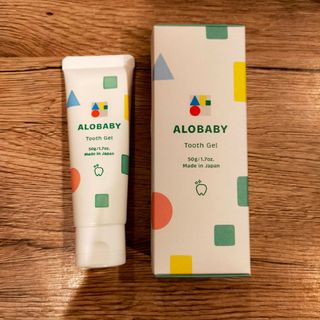 アロベビー(ALOBABY)のアロベビー 歯みがきジェル 50g オレンジ味 歯磨き粉 はみがき粉 フッ素なし(歯磨き粉)