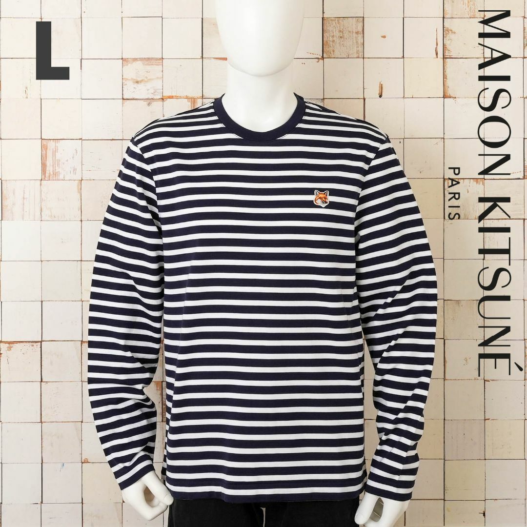 MAISON KITSUNE'(メゾンキツネ)の新品 Maison Kitsune フォックスヘッド パッチ Tシャツ メンズのトップス(Tシャツ/カットソー(七分/長袖))の商品写真