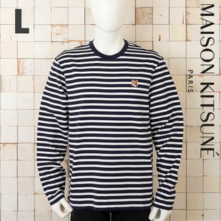 メゾンキツネ(MAISON KITSUNE')の新品 Maison Kitsune フォックスヘッド パッチ Tシャツ(Tシャツ/カットソー(七分/長袖))