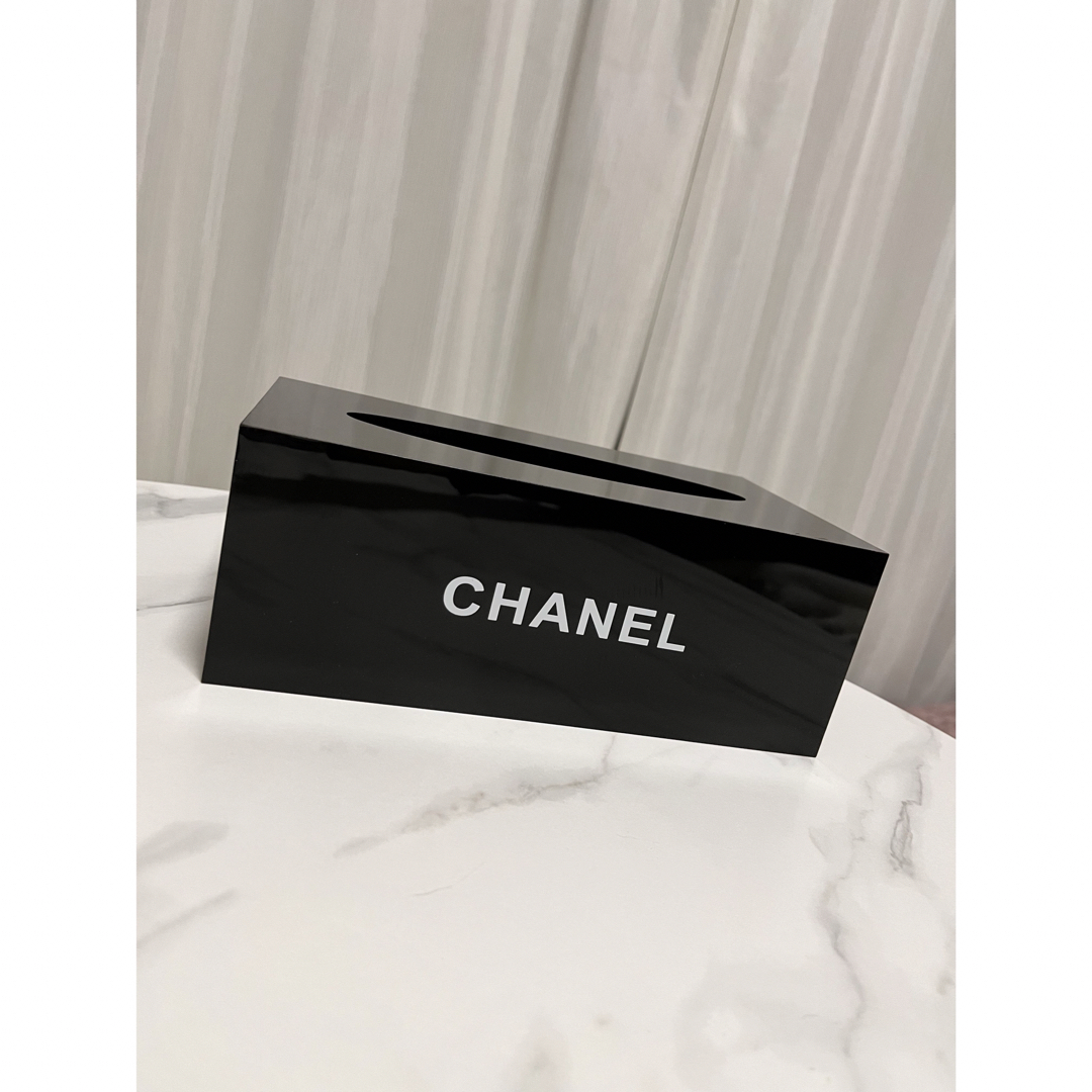 CHANEL(シャネル)のシャネル　非売品　ティッシュケース　専用です インテリア/住まい/日用品のインテリア小物(ティッシュボックス)の商品写真