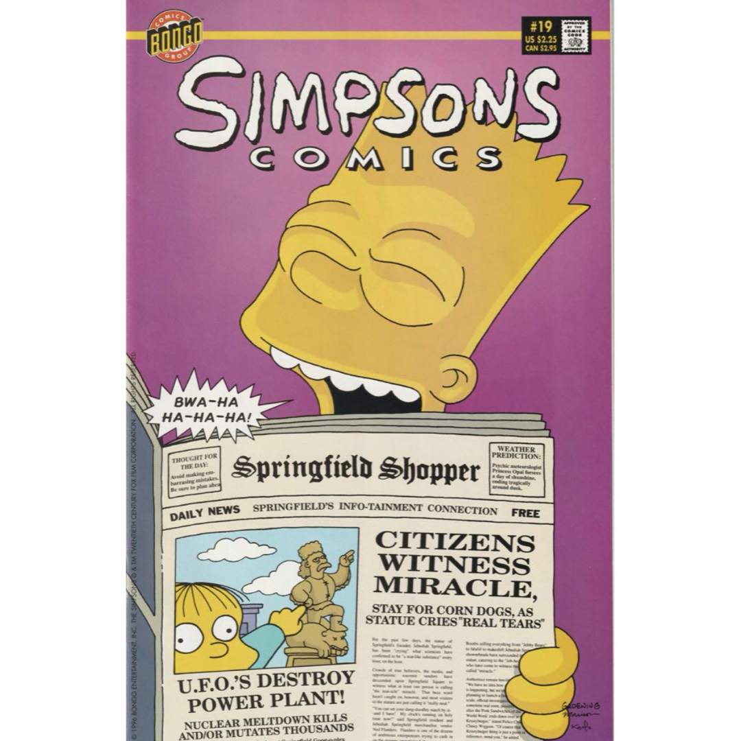 シンプソンズ　コミック　#19 Simpsons Comics エンタメ/ホビーの漫画(アメコミ/海外作品)の商品写真
