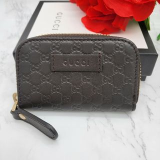 グッチ(Gucci)の【未使用に近い】 GUCCI グッチ コインケース 小銭入れ 財布 GG シマ(コインケース)