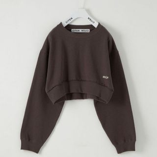 ユナイテッドアローズ(UNITED ARROWS)のCITEN♡裏起毛クロップドスウェット　トップス　トレーナー　シテン(トレーナー/スウェット)