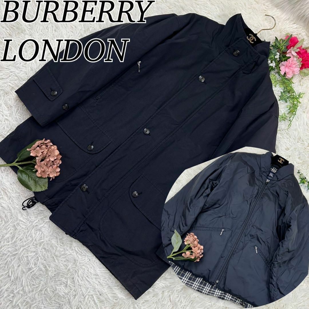 BURBERRY(バーバリー)のバーバリーロンドン メンズ Mサイズ ブルゾン ナイロン ライナージャケット メンズのジャケット/アウター(ブルゾン)の商品写真