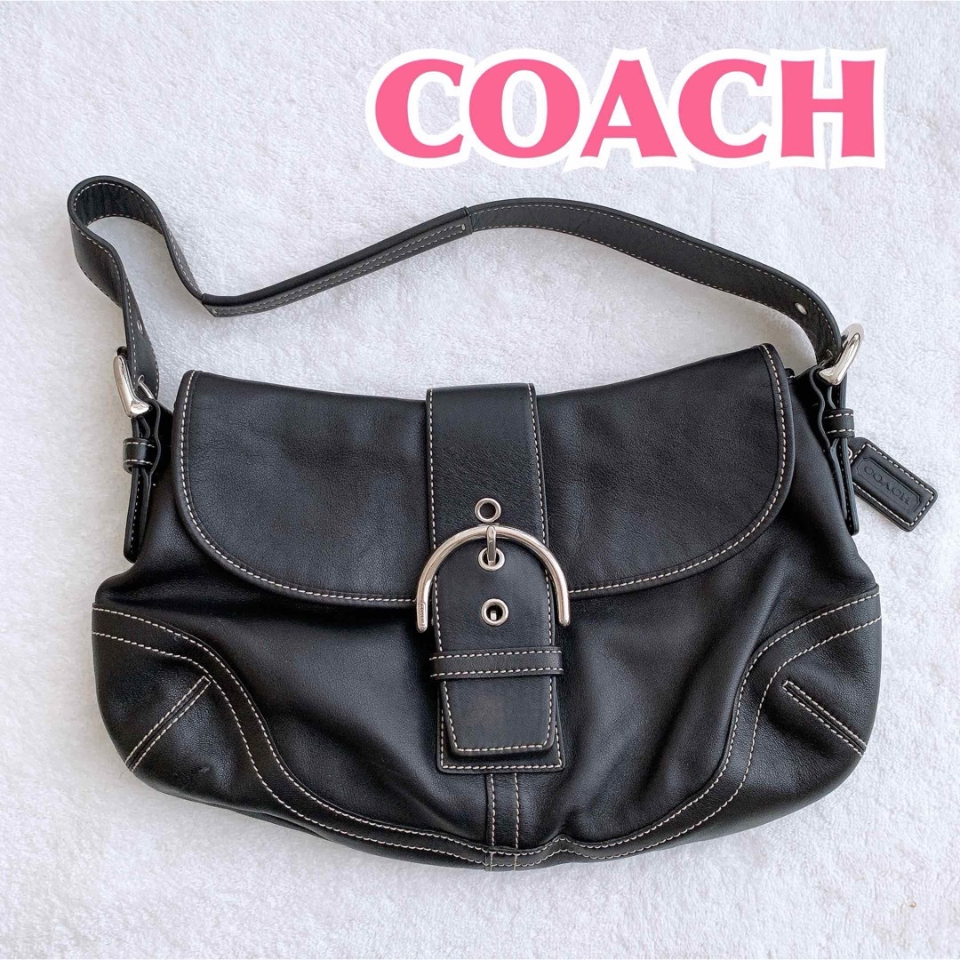 【匿名配送】coach コーチ バックルホーボー ショルダー ミニハンドバッグAkiのファッション小物断捨離