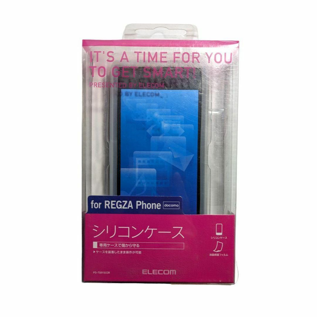 ELECOM(エレコム)のdocomo REGZA PHONE T-01C 用 シリコンケース クリア スマホ/家電/カメラのスマホアクセサリー(Androidケース)の商品写真