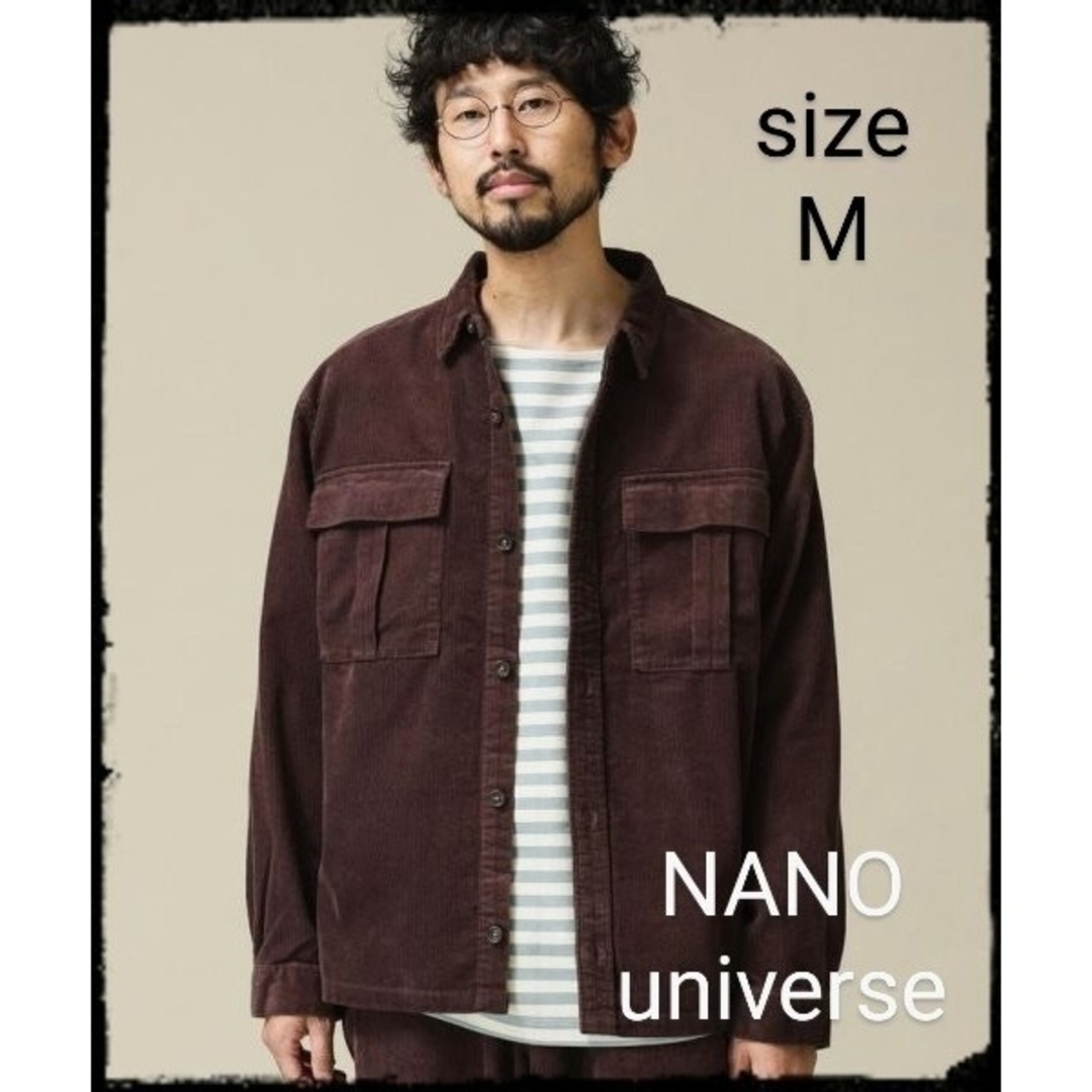 nano・universe(ナノユニバース)の【美品】11WコーデュロイレギュラーカラーCPOシャツ メンズのトップス(シャツ)の商品写真