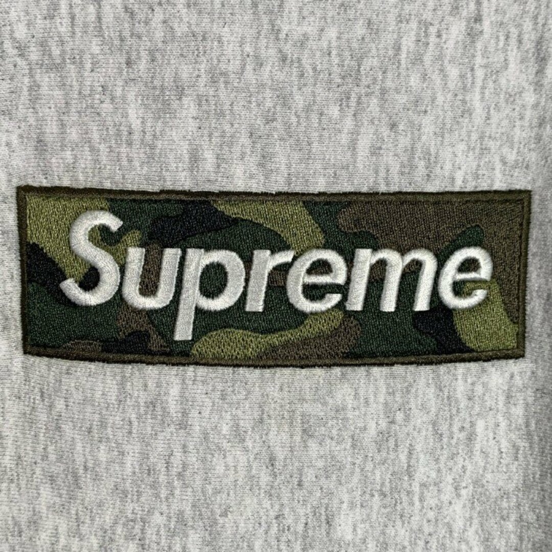 Supreme(シュプリーム)のSupreme シュプリーム 23AW Box Logo Hooded Sweatshirt ボックスロゴ プルオーバースウェットパーカー 迷彩 アッシュグレー Size L メンズのトップス(パーカー)の商品写真