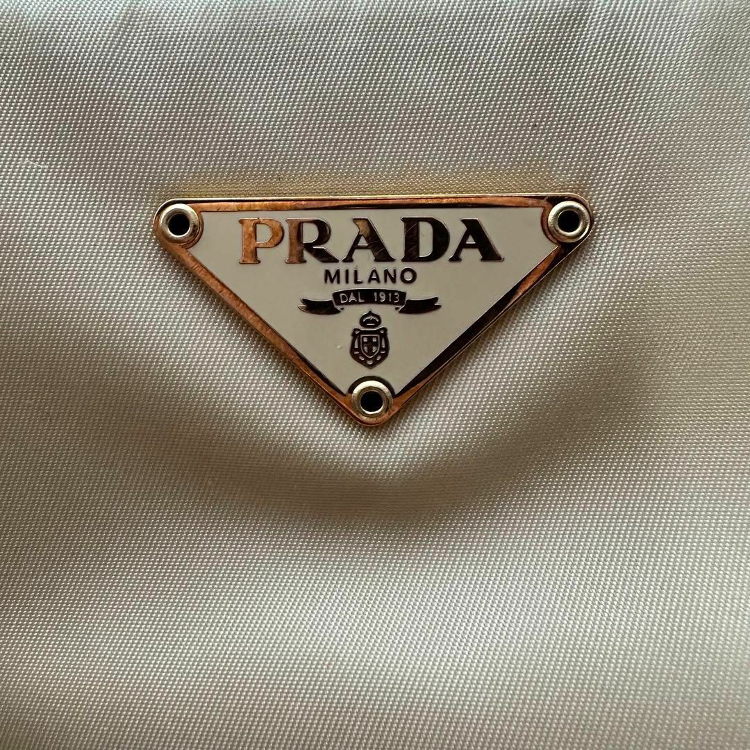 PRADA(プラダ)の美品　PRADA プラダ　ビニール　ハンドバッグ　クリームイエロー レディースのバッグ(ハンドバッグ)の商品写真