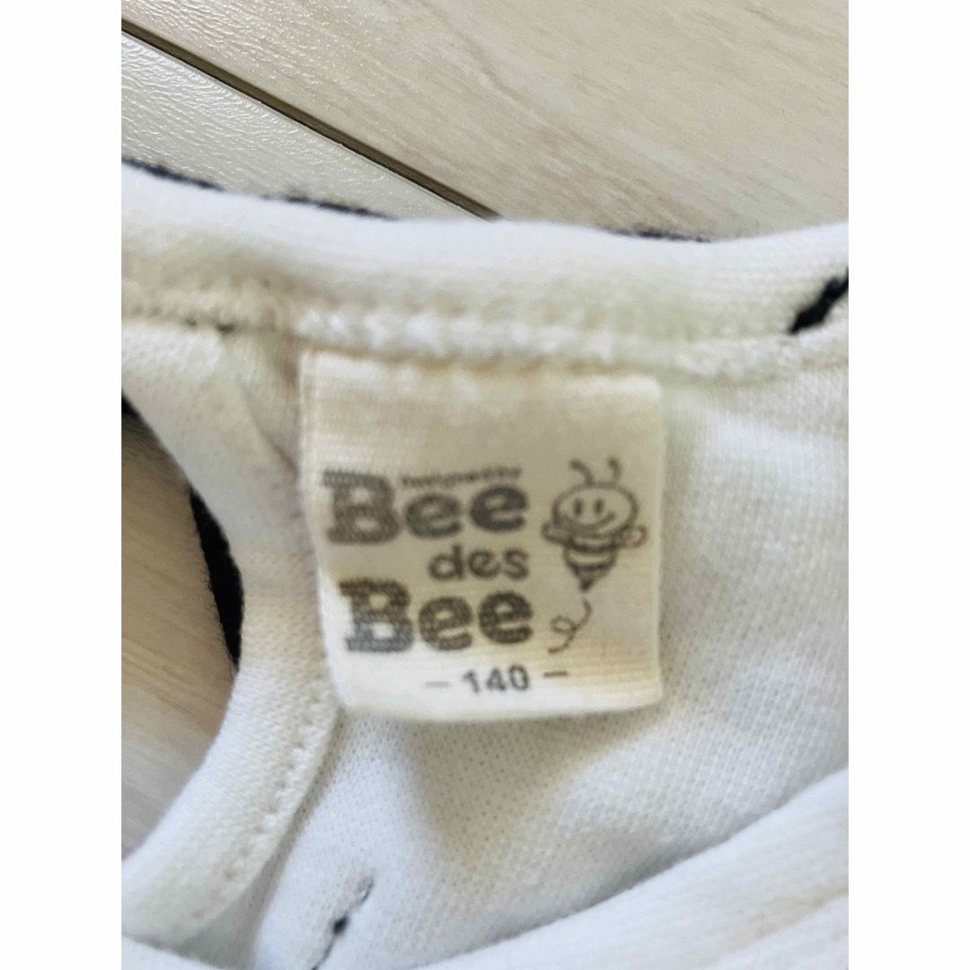 Bee(ビー)のBee des BeeリボンロングT キッズ/ベビー/マタニティのキッズ服女の子用(90cm~)(Tシャツ/カットソー)の商品写真