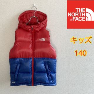 ザノースフェイス(THE NORTH FACE)の【キッズ】ノースフェイス　ダウンベスト　550フィル　キッズ140(ジャケット/上着)