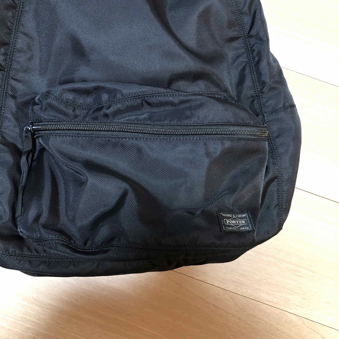 PORTER(ポーター)のポーター　リュック　ブラック　ナイロン素材 メンズのバッグ(バッグパック/リュック)の商品写真