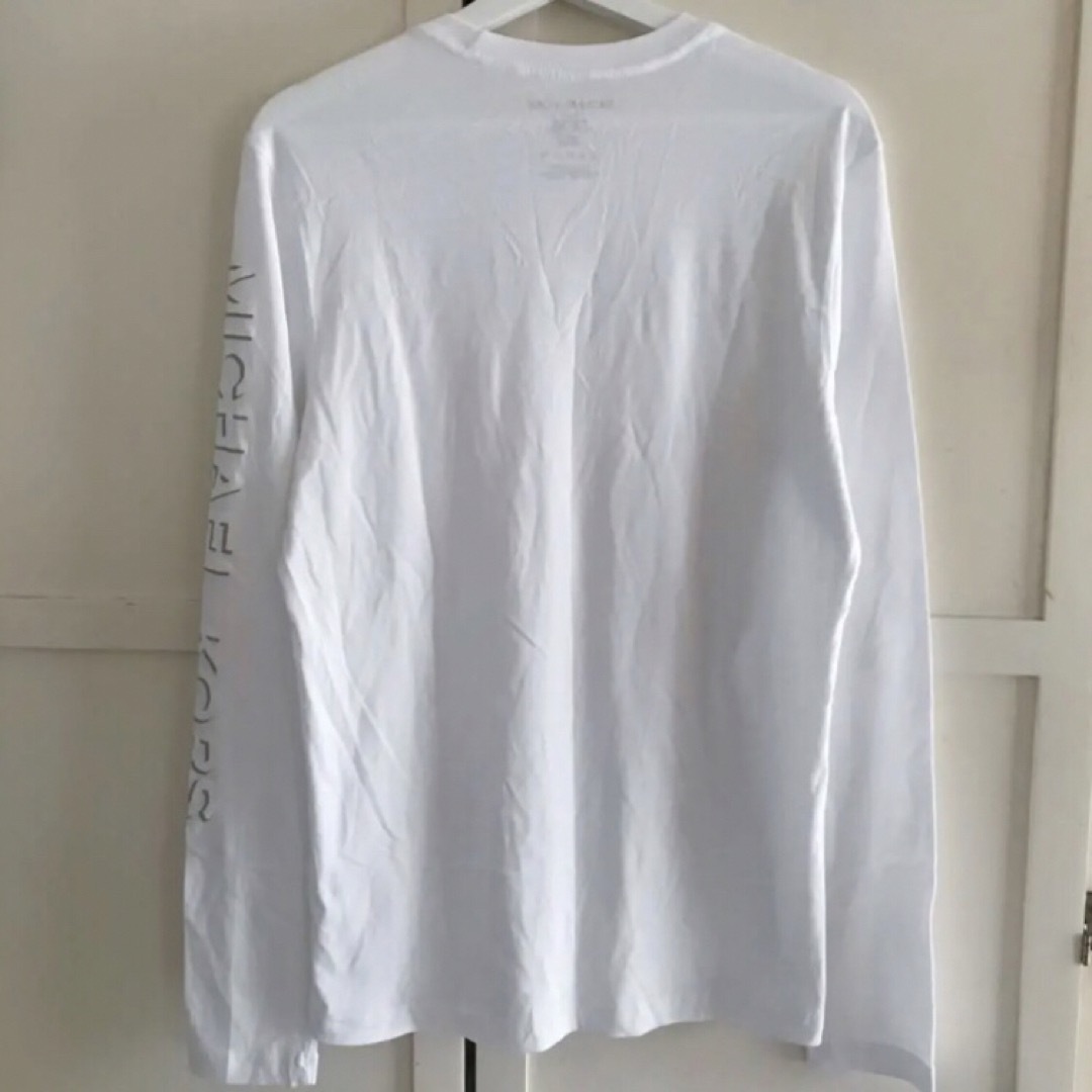 Michael Kors(マイケルコース)のレア 新品 マイケルコース USA メンズ ロング Tシャツ S 白 メンズのトップス(Tシャツ/カットソー(七分/長袖))の商品写真