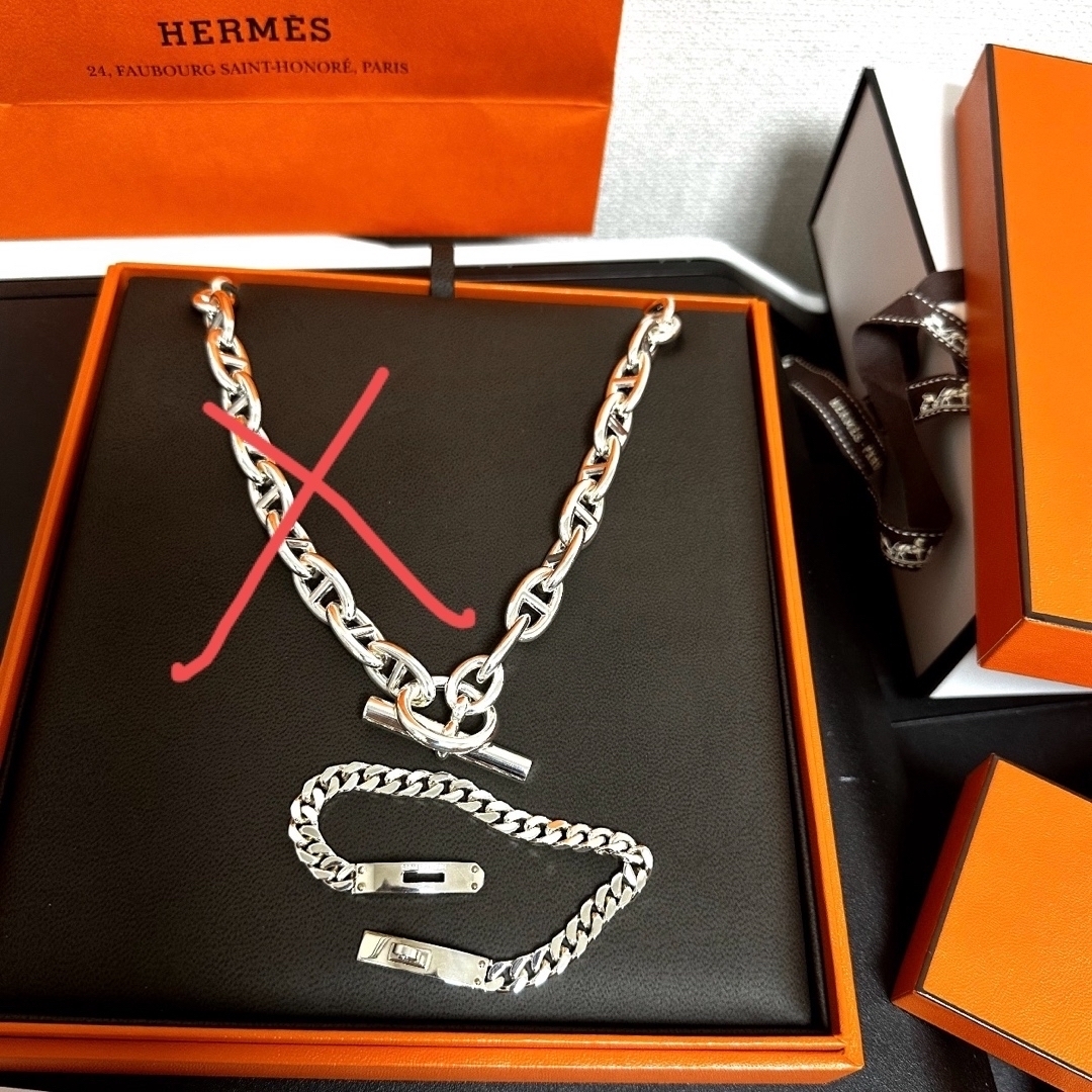 HERMES - レアHERMES エルメス ケリーグルメット ブレスレット HERMES - レアHERMES エルメス ケリーグルメット ブレスレット