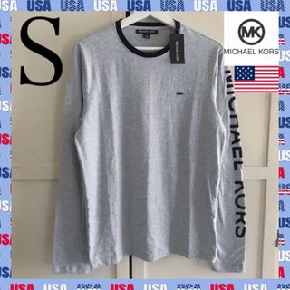 マイケルコース(Michael Kors)のMKレア 新品 マイケルコース USA メンズ ロング Tシャツ S グレー(Tシャツ/カットソー(七分/長袖))