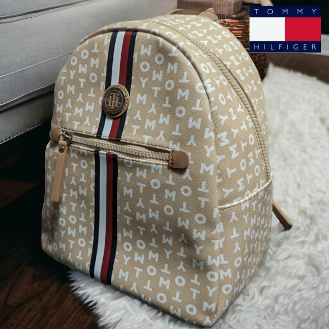 TOMMY HILFIGER(トミーヒルフィガー)のトミーヒルフィガー TOMMY HILFIGER THロゴ トリコロール バッグ レディースのバッグ(リュック/バックパック)の商品写真