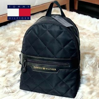 トミーヒルフィガー(TOMMY HILFIGER)の【新品】トミーヒルフィガー リュック バックパック キルティング 黒(リュック/バックパック)