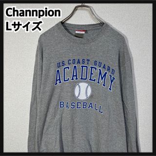 チャンピオン(Champion)の【チャンピオン】ロンT 長袖Tシャツ　野球　ベースボール　カレジッロゴグレー６(Tシャツ/カットソー(七分/長袖))