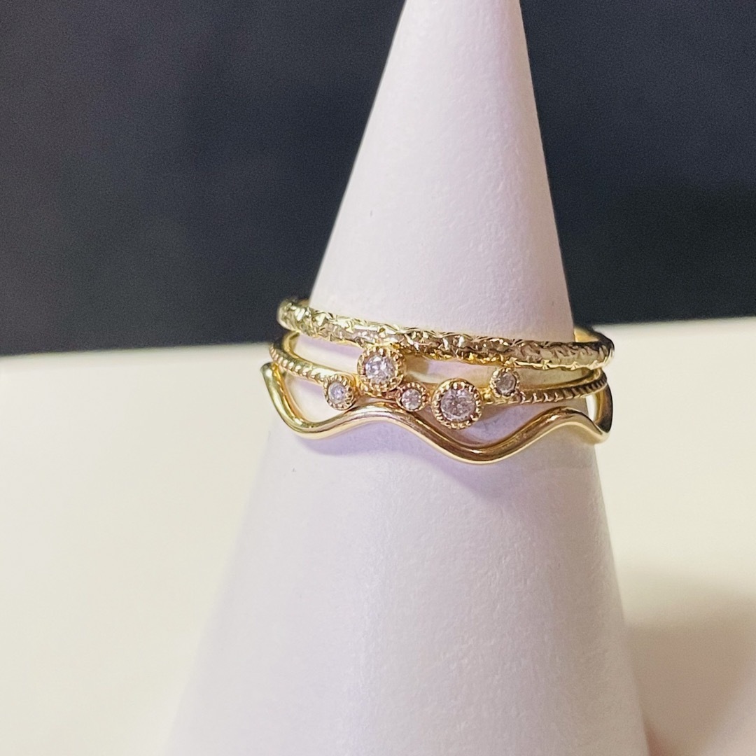 □現行品□【SIENA ROSE】K10 BIRTH STARダイヤモンドリング □現行品□【SIENA ROSE】K10 BIRTH STARダイヤモンドリング
