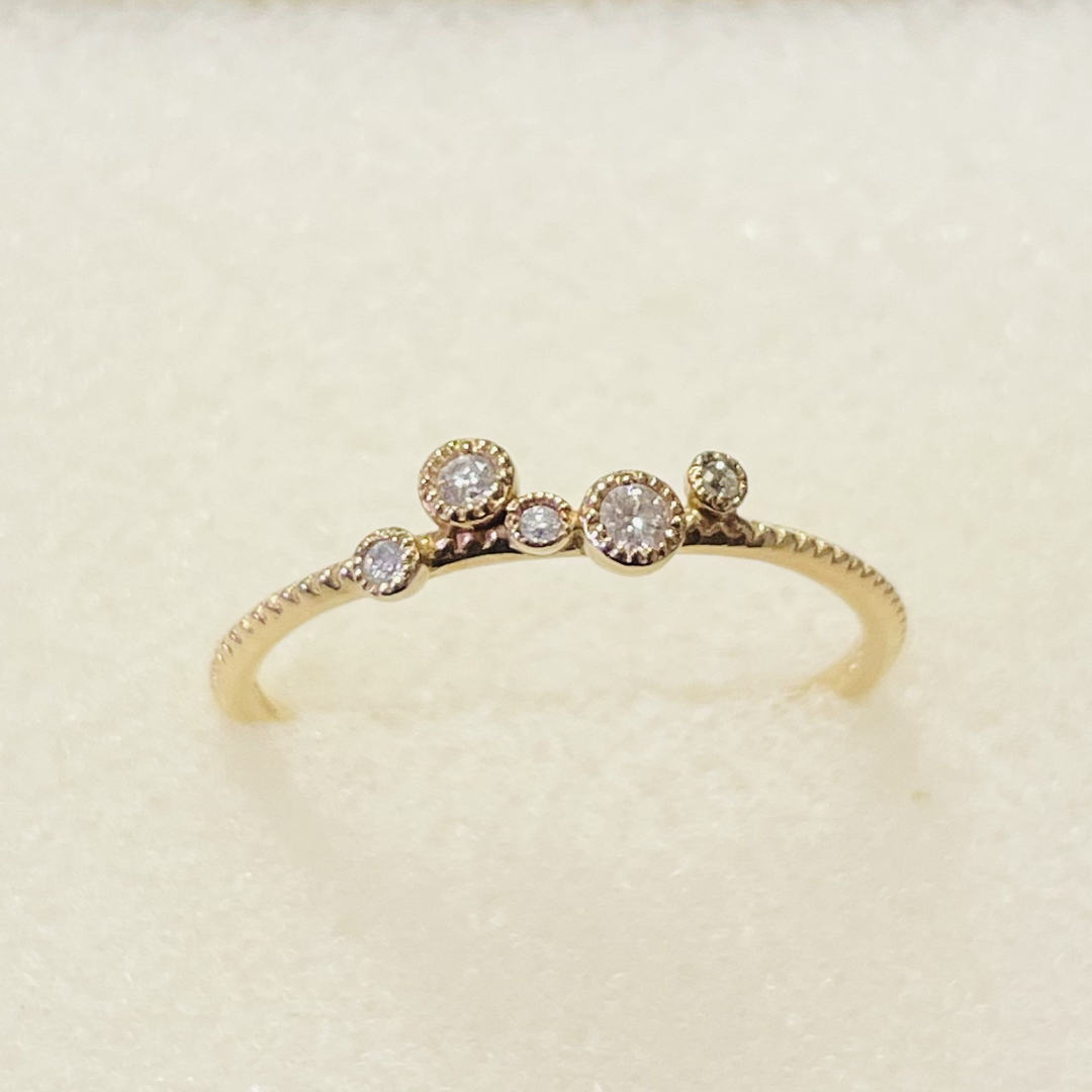 □現行品□【SIENA ROSE】K10 BIRTH STARダイヤモンドリング □現行品□【SIENA ROSE】K10 BIRTH STARダイヤモンドリング