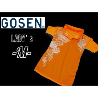 ゴーセン(GOSEN)の美品レディースM◇GOSEN◇ポロシャツ オレンジ(ウェア)