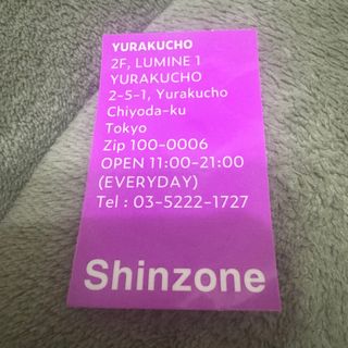 シンゾーン(Shinzone)のシンゾーン　Shinzone ステッカー 有楽町 ピンクパープル(その他)