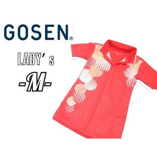 ゴーセン(GOSEN)の美品レディースM◇GOSEN◇ポロシャツ 赤(ウェア)