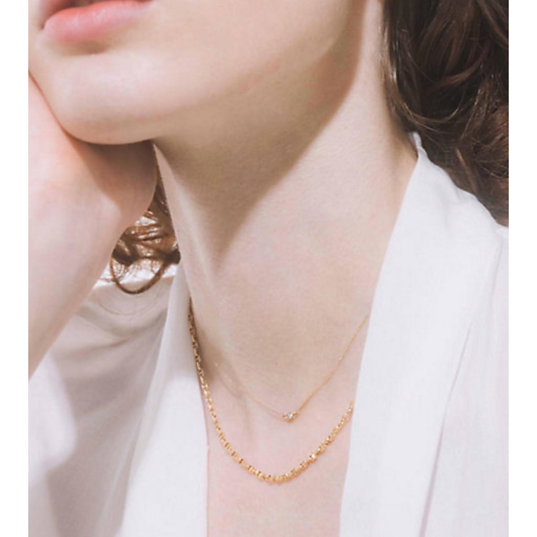 les bon bon(ルボンボン)のles bonbondiamond chain necklace新品 レディースのアクセサリー(ネックレス)の商品写真