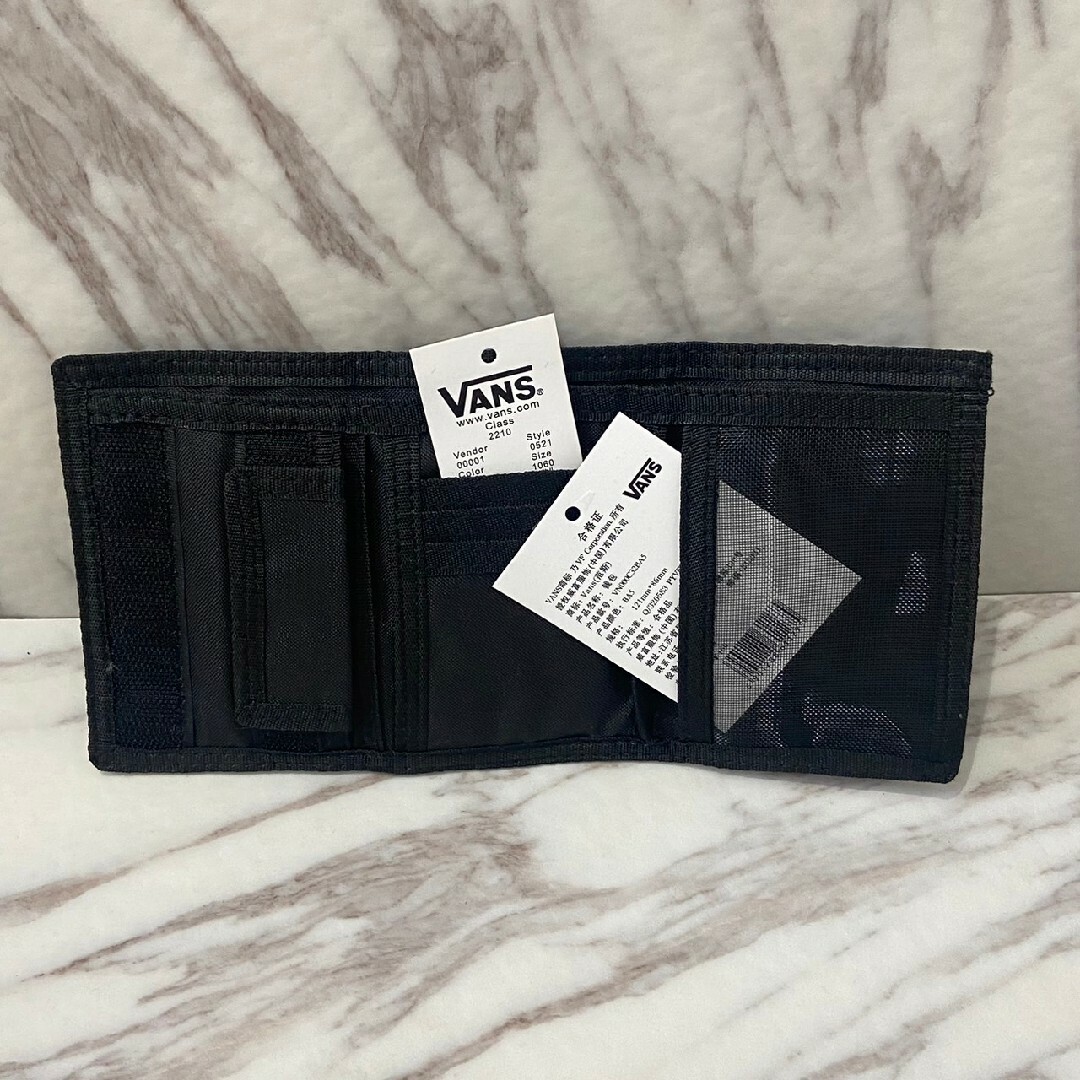 VANS(ヴァンズ)のmd VANS バンズ 財布 　黒　チェッカー メンズのファッション小物(長財布)の商品写真