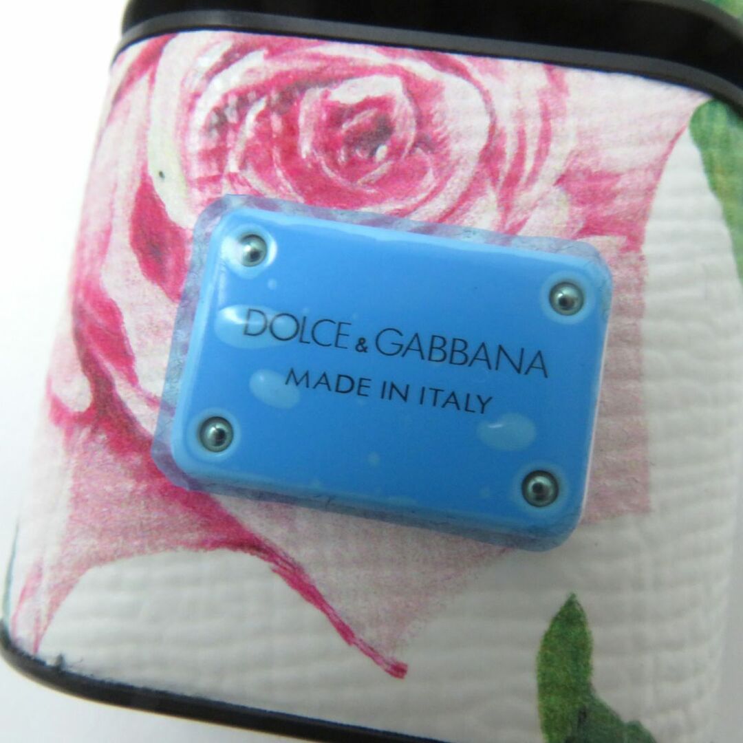 DOLCE&GABBANA(ドルチェアンドガッバーナ)の未使用品☆ドルチェ＆ガッバーナ BI2572 ローズプリント ラムレザー AirPods case/イヤホンケース マルチカラー 伊製 箱・保存袋付き スマホ/家電/カメラのオーディオ機器(その他)の商品写真