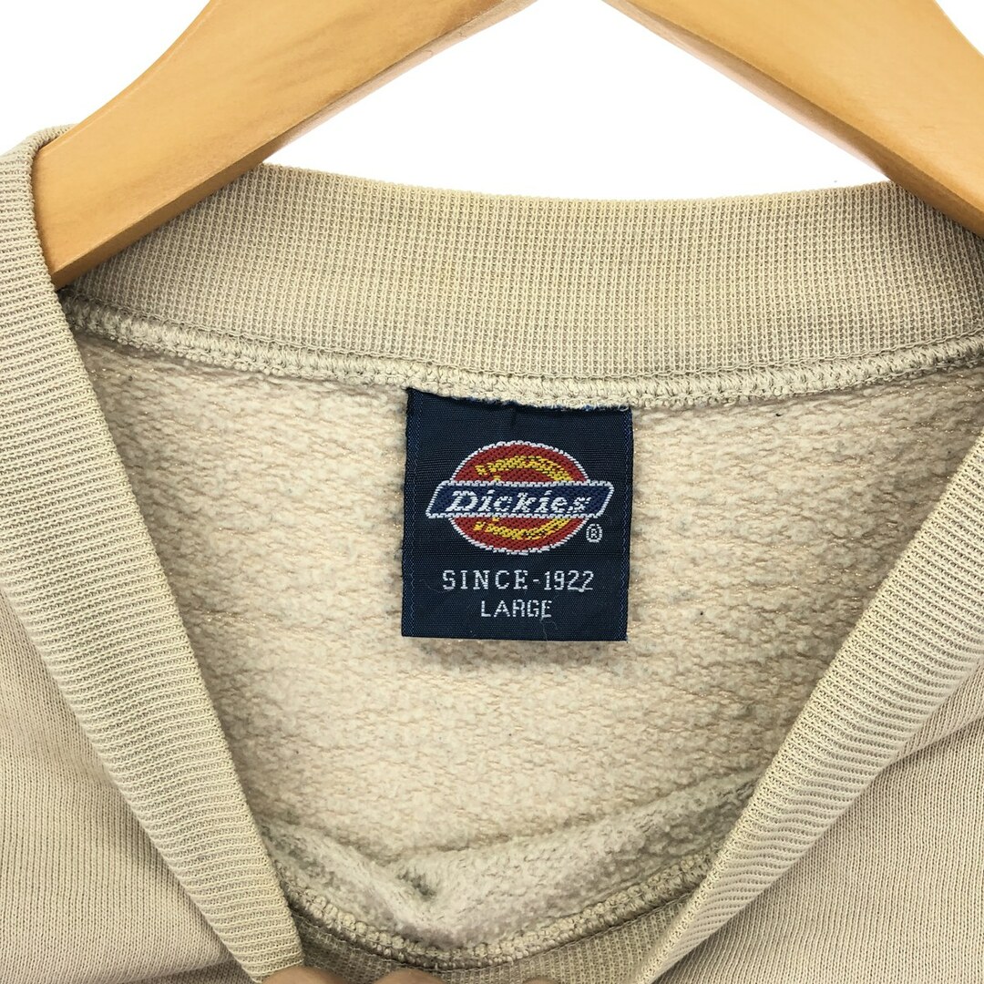 Dickies(ディッキーズ)の古着 90年代 ディッキーズ Dickies ロゴスウェットシャツ トレーナー 不明 LARGE メンズL クルーネック(丸首) ヴィンテージ /eaa416782 メンズのトップス(スウェット)の商品写真