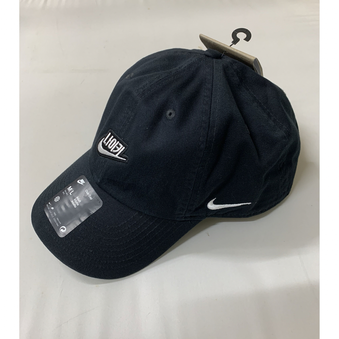NIKE(ナイキ)の新品ナイキ韓国限定カスタムキャップ M〜L ハングルロゴ ブラック メンズの帽子(キャップ)の商品写真