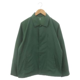 デサント(DESCENTE)のデサント コーチシャツジャケット ナイロン M 緑 グリーン DHUTJC31(ブルゾン)