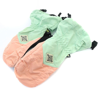 BURTON - バートン 中綿バイカラー 手袋 グローブ ロゴ S 黄緑 ピンク