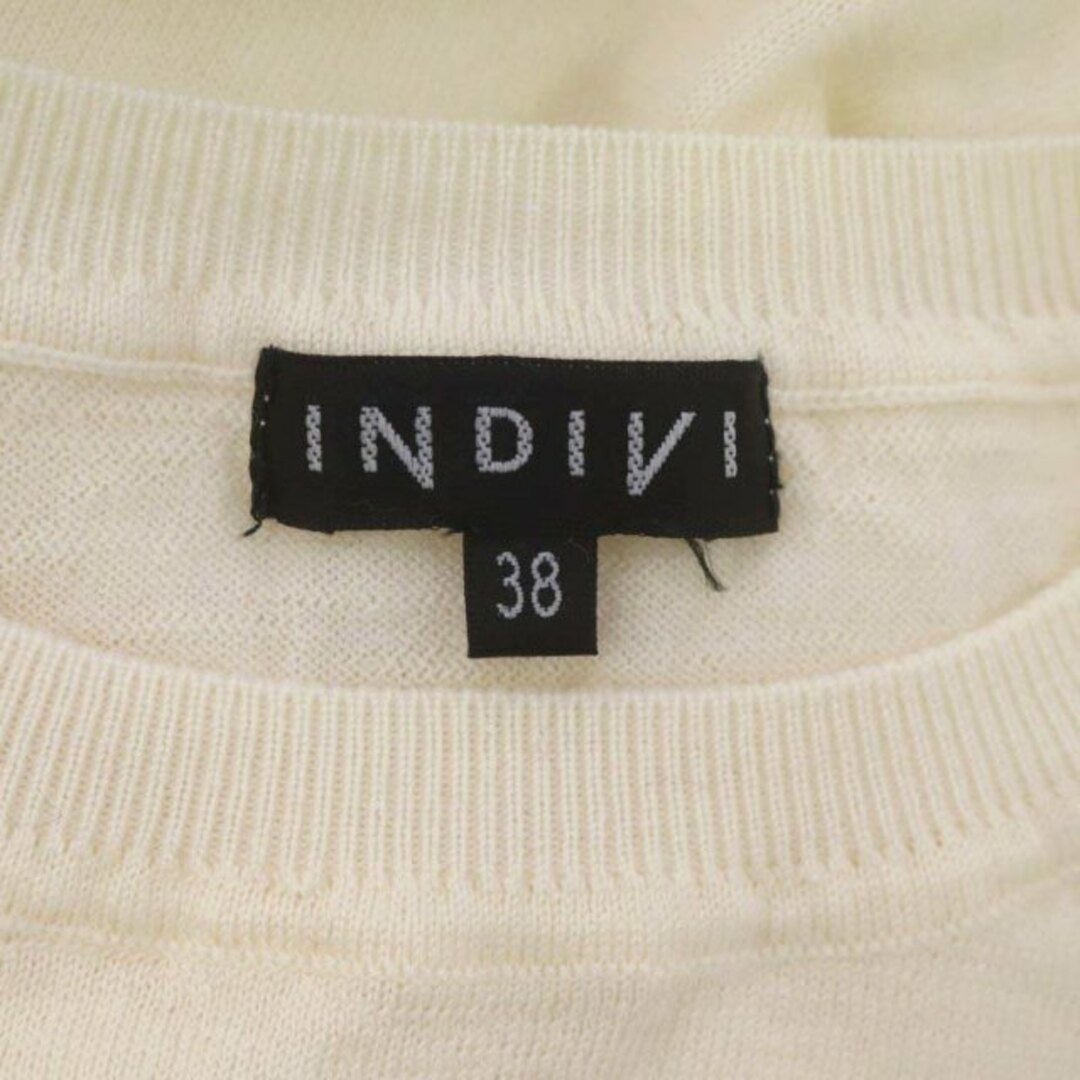 INDIVI(インディヴィ)のインディヴィ INDIVI 長袖ニット セーター クルーネック ワイド 38 レディースのトップス(ニット/セーター)の商品写真