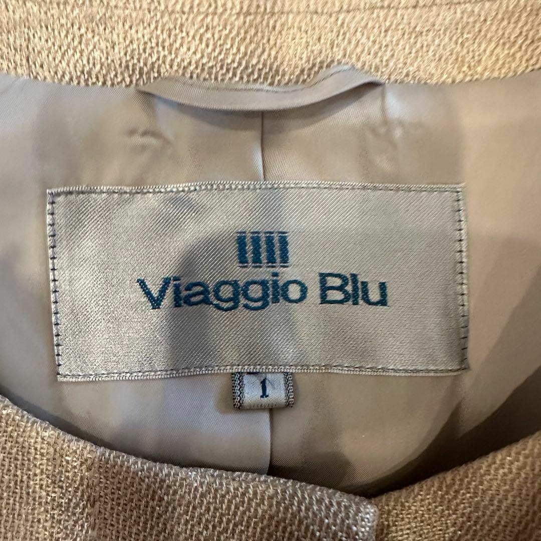 VIAGGIO BLU(ビアッジョブルー)のViaggio Blu ビアッジョブルー　ジャケット　ビーズジャケット　ビーズ レディースのジャケット/アウター(テーラードジャケット)の商品写真