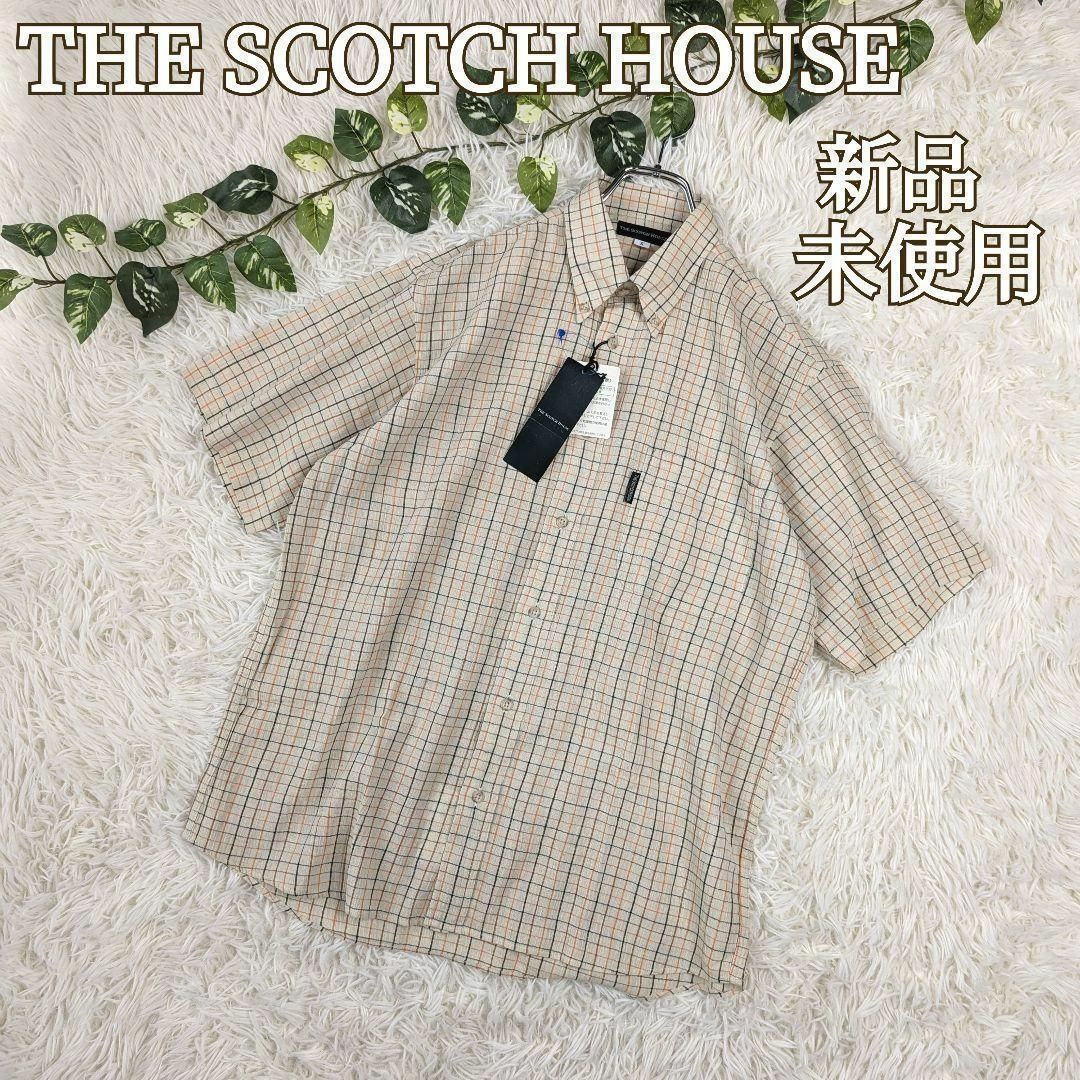 THE SCOTCH HOUSE(ザスコッチハウス)の新品 THE SCOTCH HOUSE スコッチハウス 半袖 チェック シャツ メンズのトップス(シャツ)の商品写真