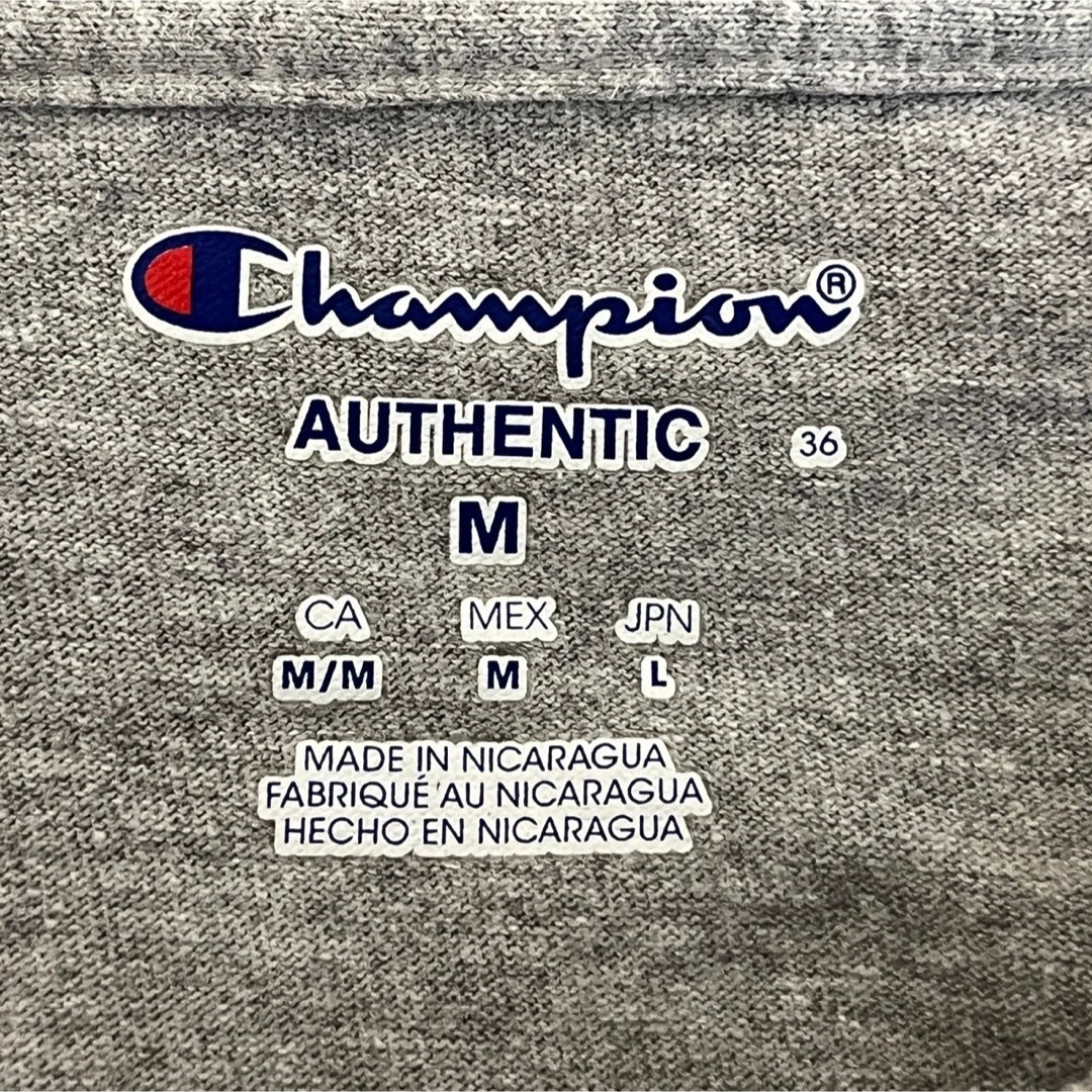 Champion(チャンピオン)の【チャンピオン】ロンT 長袖Tシャツ　カレジッロゴ　アーサイナス グレー目玉６ メンズのトップス(Tシャツ/カットソー(七分/長袖))の商品写真