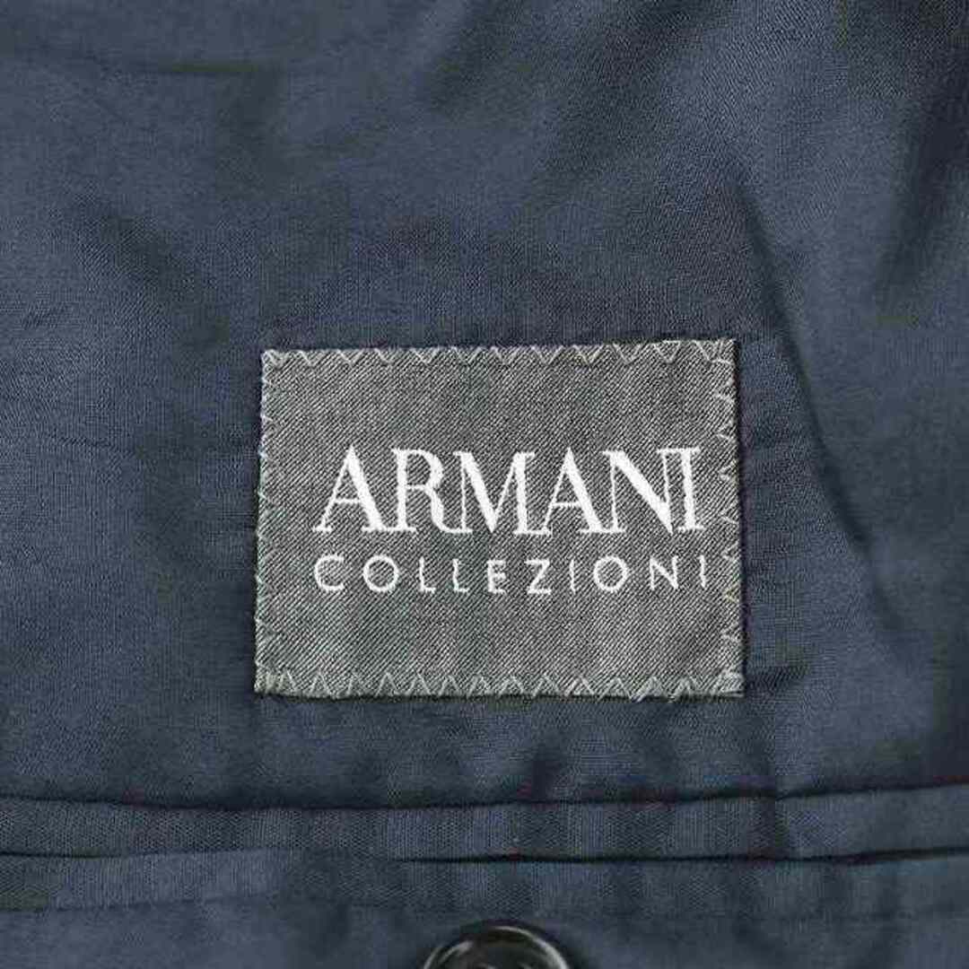 ARMANI COLLEZIONI(アルマーニ コレツィオーニ)のARMANI COLLEZIONI テーラードジャケット ブレザー 38 M 黒 メンズのジャケット/アウター(テーラードジャケット)の商品写真